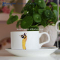 6pcs Unique Design Plain Picture Fine Ceramic Indonesia Tea Set, Bone China Coffee Set Wholesale